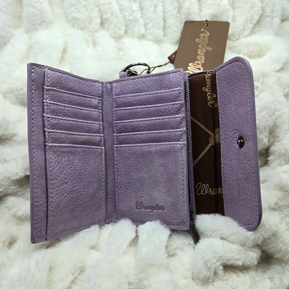 Brand New Wrangler Women's Purple Wallet New with tags by Montana West (NWT) - Picture 2 of 4